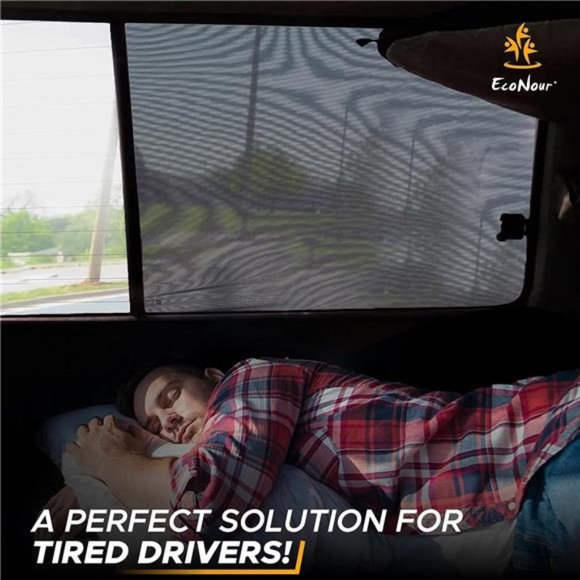 Car Side Window Sun Shade (Pack of 2)|Stretchable & Breathable Car WindowScreens - Picture 2 of 6